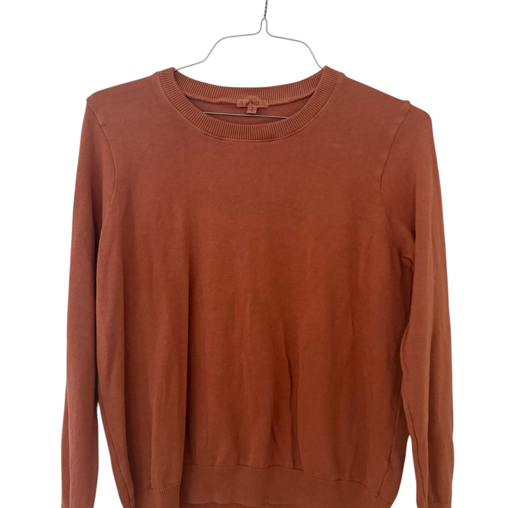 It Is Well Large Women's Rust Sweater